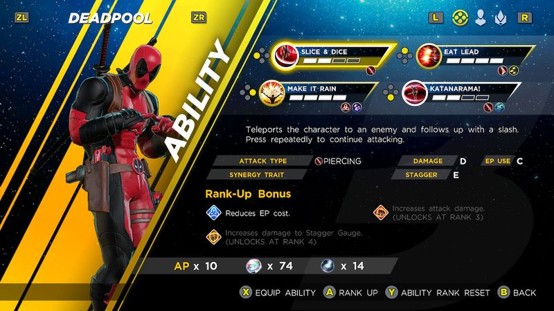 paras Marvel Ultimate Alliance 3 hahmoa Deadpool
