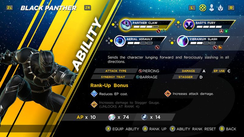paras Marvel Ultimate Alliance 3 hahmoa Black Panther