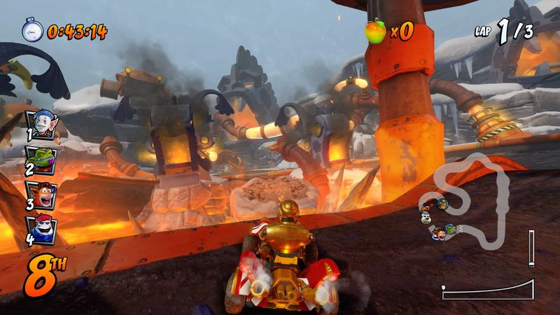 Crash Team Racing Meteor Gorge -pikakuvake