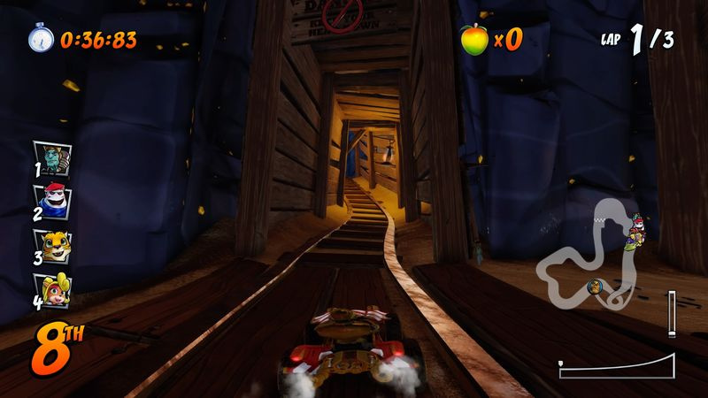 Crash Team Racing Dragon Mines -pikakuvake