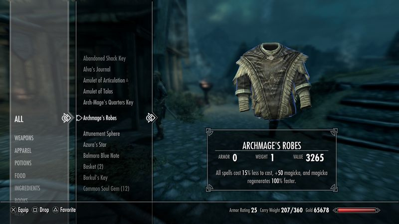 Armatura Skyrim - Mage Robes