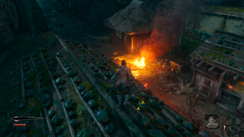 Sekiro Shinobi Posizioni protesiche - Flame Barrel