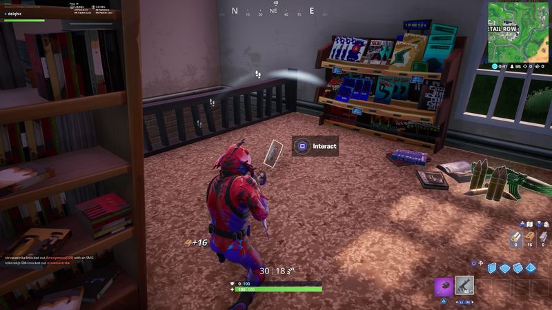 Fortnite-bezoekersopnames: Retail Row