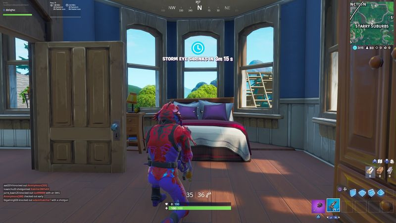 Fortnite-bezoekersopnames: Starry Suburbs