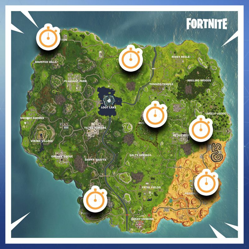 Fortnite Vehicle Timed Trials-kaart