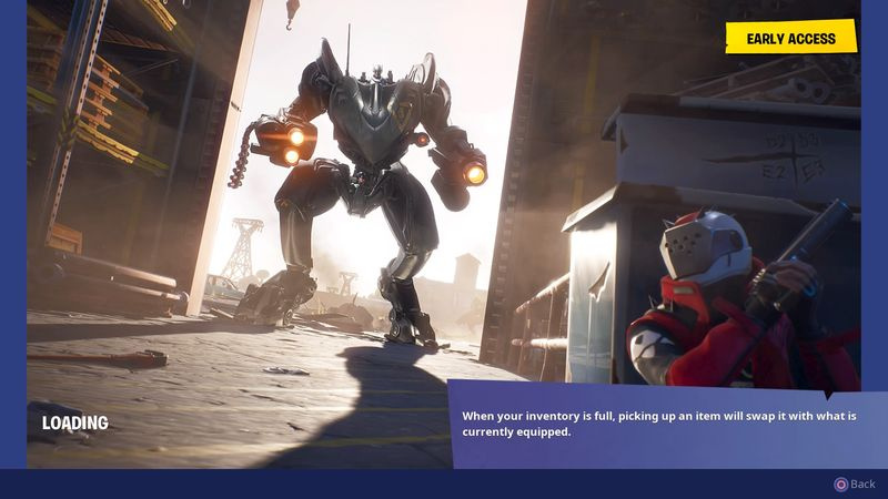 Fortnite B.R.U.T.E Squad-indlæsningsskærm