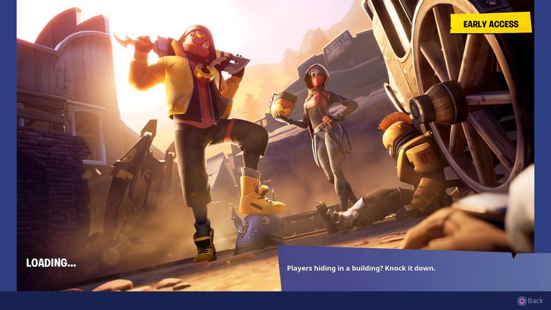 Fortnite Shootout ved Sundown-indlæsningsskærm