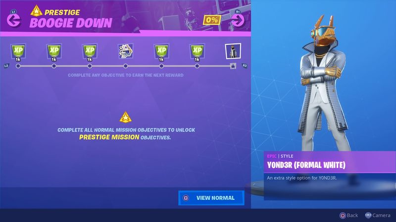 Fortnite Boogie Down prestisjeutfordringer