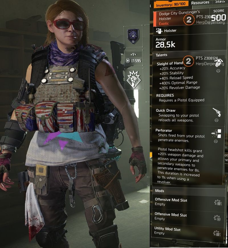 Division 2 Exotic Holster -opas
