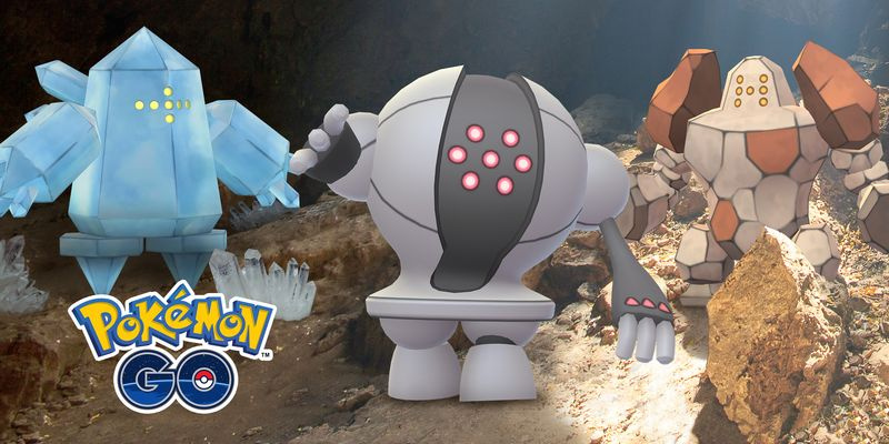 Pokemon Go Regice, Registeel, Regirock