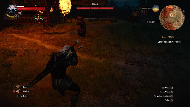 the witcher 3 familie anliggender baron kamp