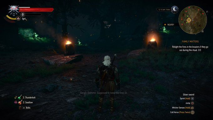 The Witcher 3-familien betyder noget braziers