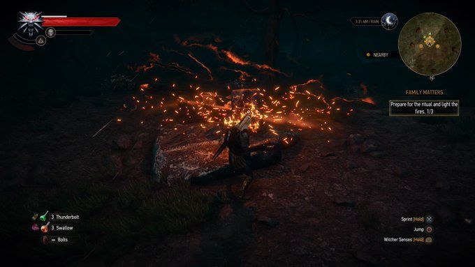 The Witcher 3-familien betyder noget igni