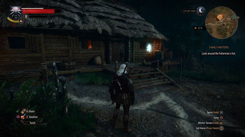 The Witcher 3 fiskerhytte