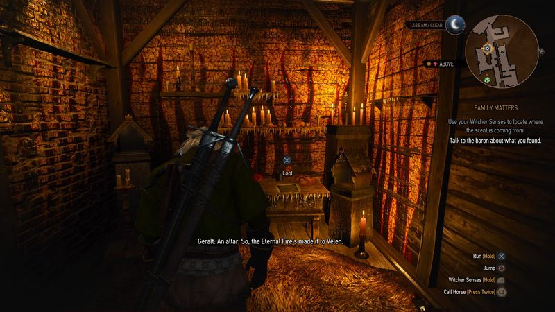 Witcher 3-familien har betydning for Eternal Fire Altar