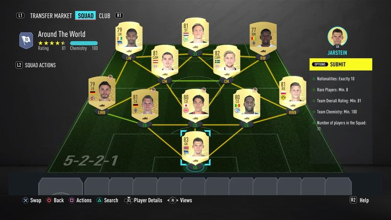 FIFA 20 rund um die Welt SBC