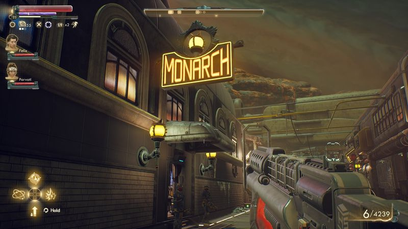 Le fazioni di Outer Worlds Monarch Stellar Industries