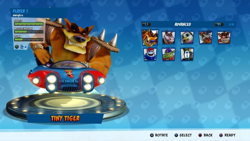 Parhaat Crash Team Racing -hahmot: Tiny Tiger