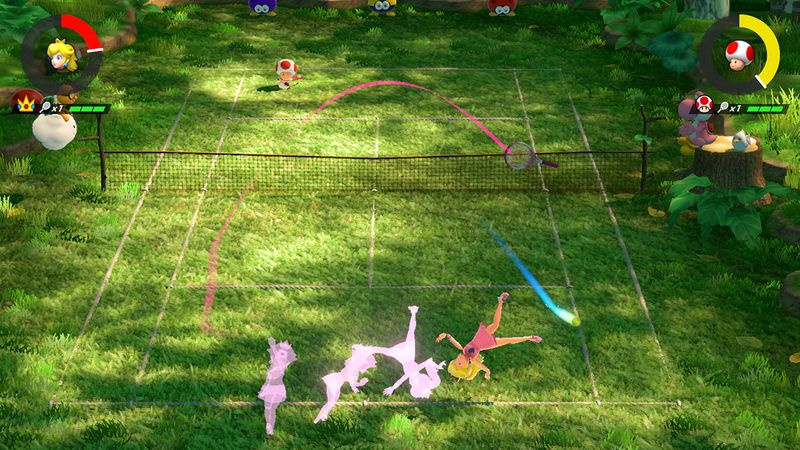 Et trickskud i Mario Tennis Aces