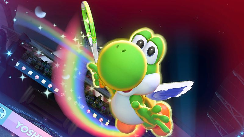 Et Special Shot filmisk fra Mario Tennis Aces
