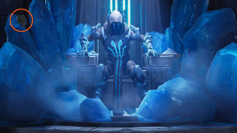 Fortnite Snowfall Week 7 Screen mit verstecktem Battle Star