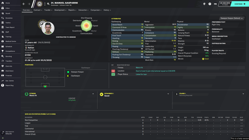 Football Manager 2020 ihmelapset