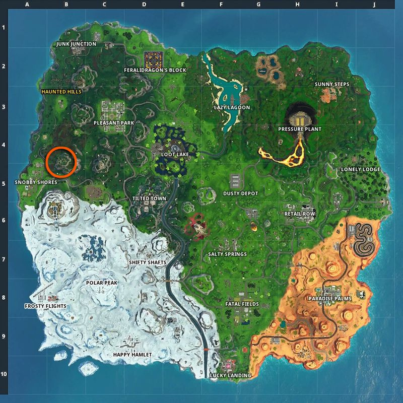 Fortnite Villain Lair kort