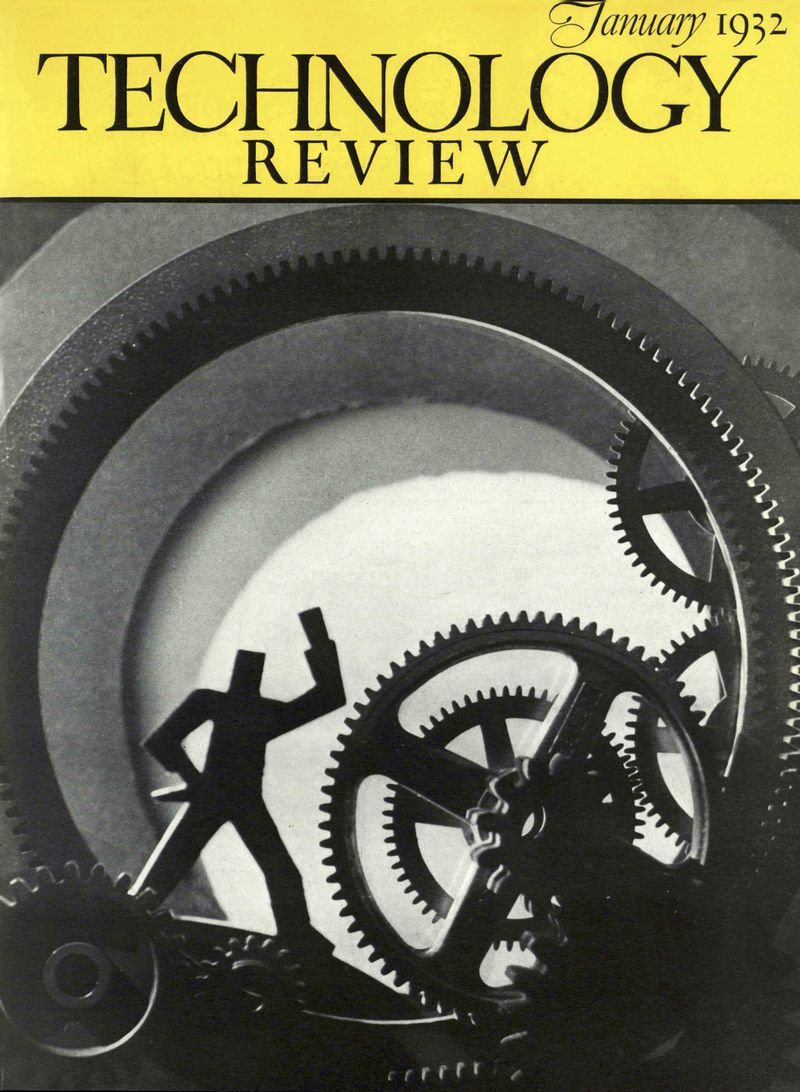 Cover Tech Review - Janvier 1932