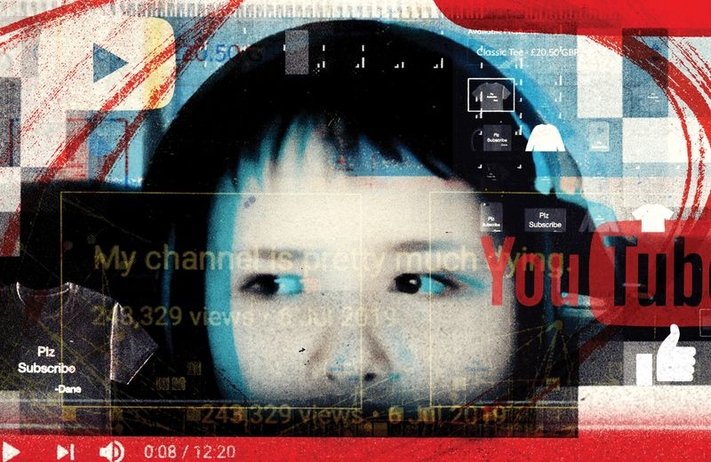 collage photo de la personnalité youtube Dane