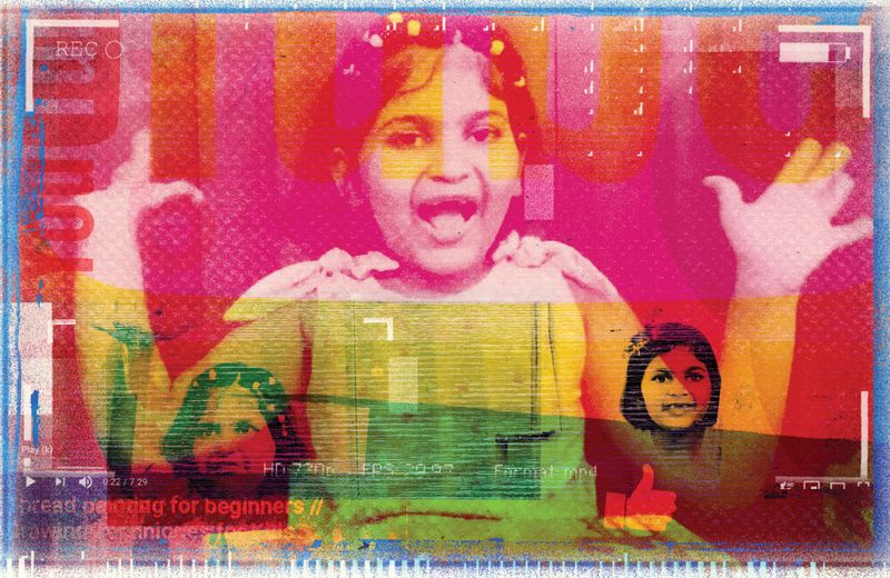 Collage de photos de la personnalité youtube Siddhika