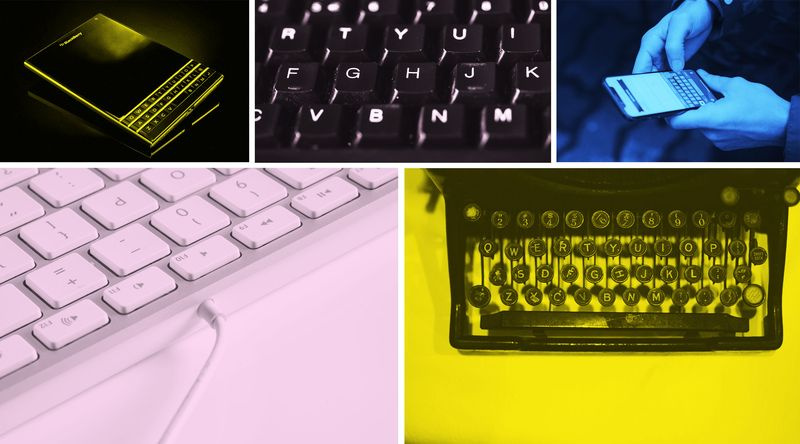 Images de plusieurs types de claviers QWERTY