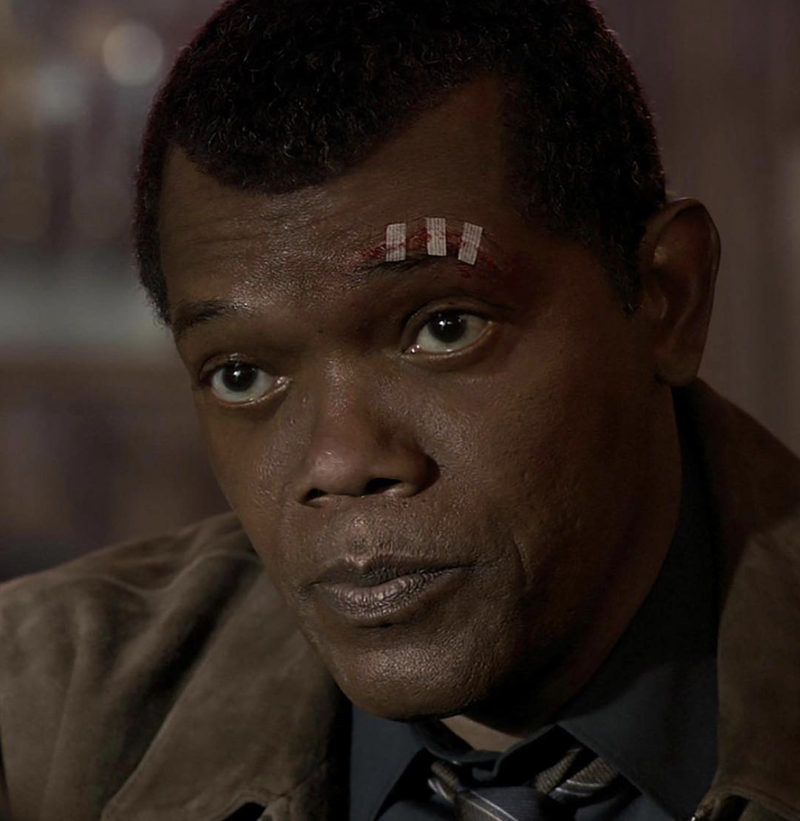 Photo de CGI créé Samuel L Jackson vieilli