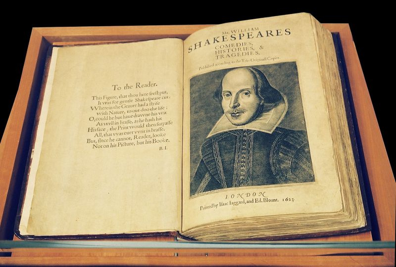 Fotografie des Shakespeare-Manuskripts