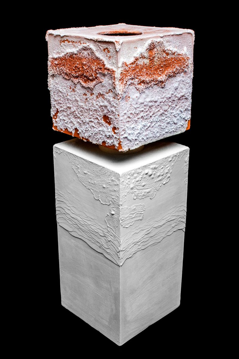 sculpture en sel et céramique