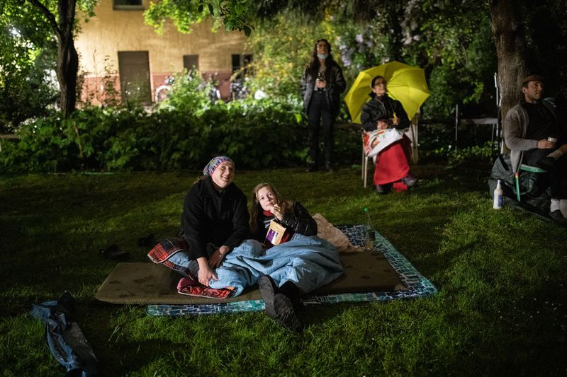 coronavirus a projeté des films en plein air
