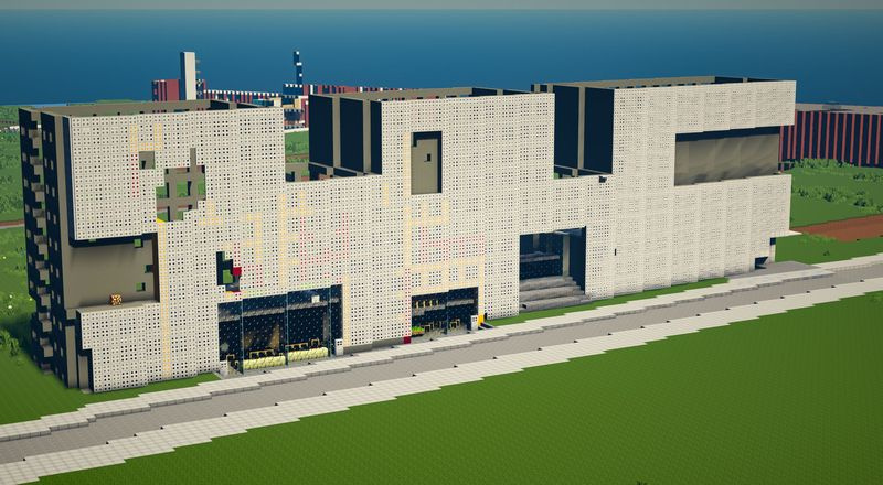 vue du campus minecraft