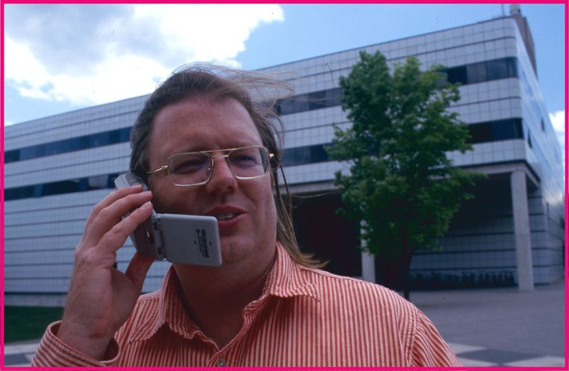 Photo de Christopher Schmandt sur téléphone portable