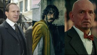 Ralph Fiennes, Dev Patel og Ben Kingsley