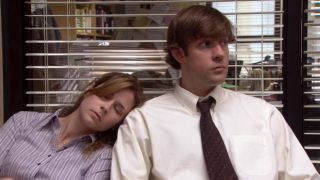Jim en Pam op kantoor