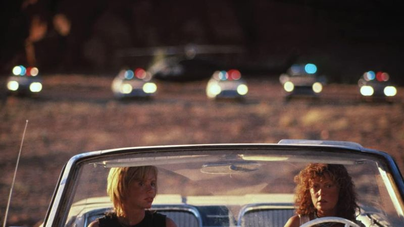 Susan Sarandon e Geena Davis in Thelma & Louise