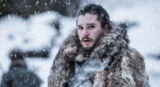 Kit Harington nel ruolo di Jon Snow in Il Trono di Spade
