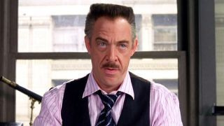JK Simmons hahmona J. Jonah. Jameson Spider-Manissa.