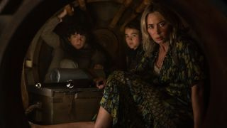 De hoofdcast van A Quiet Place Part II.