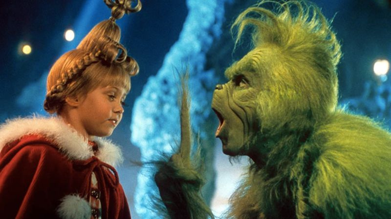 Jim Carrey en Taylor Momsen in How the Grinch Stole Christmas
