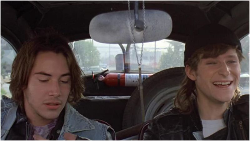 Keanu Reeves og Crispin Glover i River