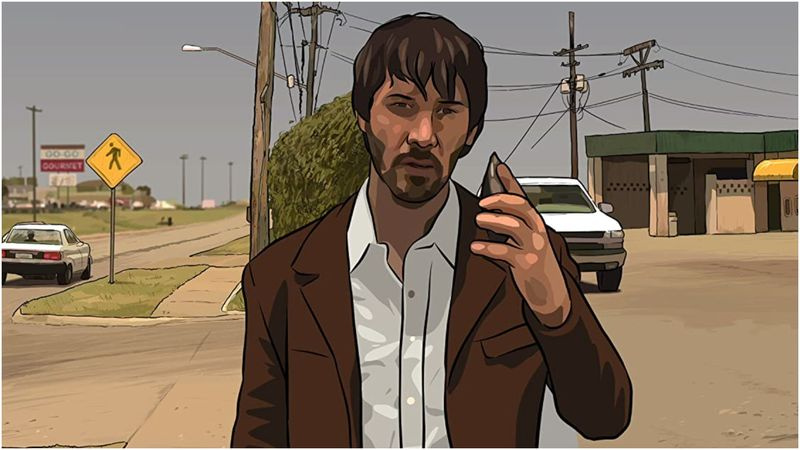 Keanu Reeves i A Scanner Darkly