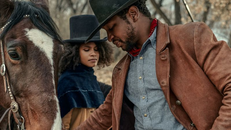 Jonathan Majors in The Harder They Fall