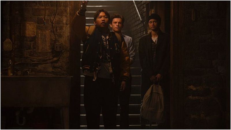 Tom Holland, Zendaya og Jacob Batalon i Spider-Man 3