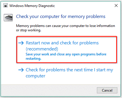   utilizzare la diagnostica della memoria di Windows