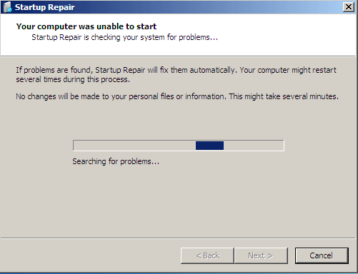  Impossibile avviare il computer